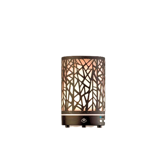 Forest Rusted Metal Essential Oil diffuser with LED lights