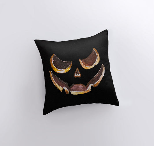 Jack O Lantern Dark Pillow Cover | Fall Décor | Halloween Pillows |