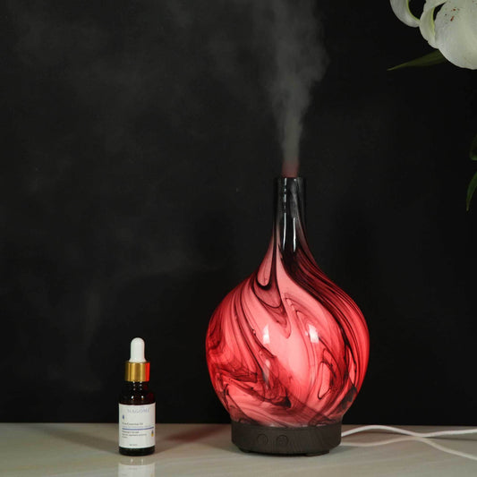 Essential Oil Aroma Diffuser - 100ml Glass Marble Aromatherapy Mist