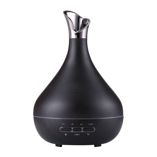 Essential Oil Aroma Diffuser and Remote - 400ml Tulip Dark Ultrasonic