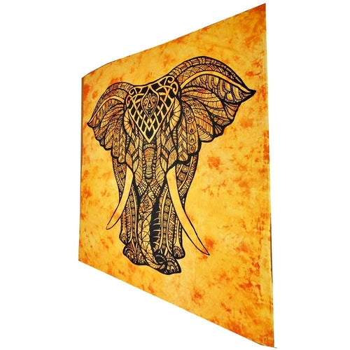 Indian Bohemian Elephant Tapestry Full Size Psychedelic Wall Hanging