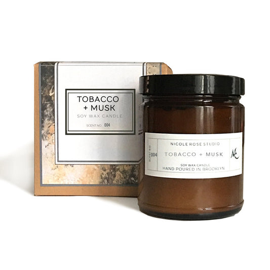 Tobacco + Musk Soy Wax Candle