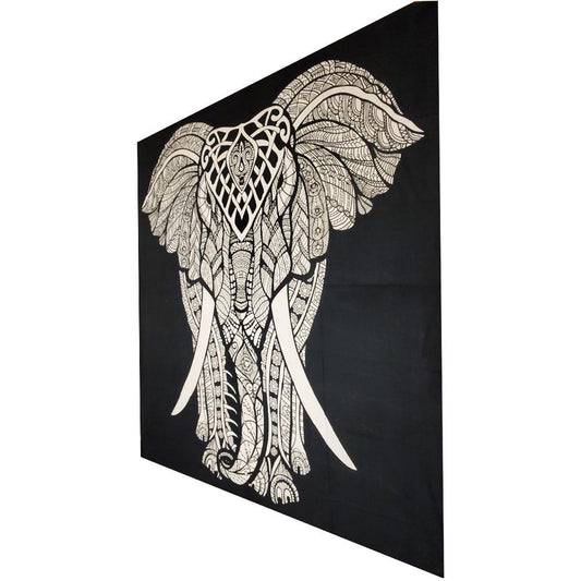 Indian Bohemian Elephant Tapestry Full Size Psychedelic Wall Hanging