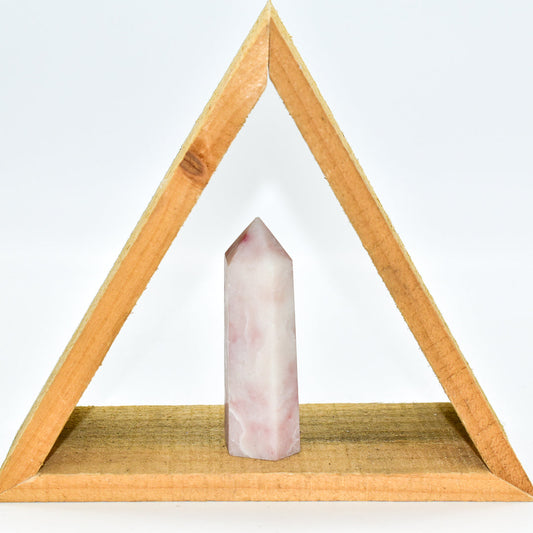 Pink Opal Crystal Point Tower