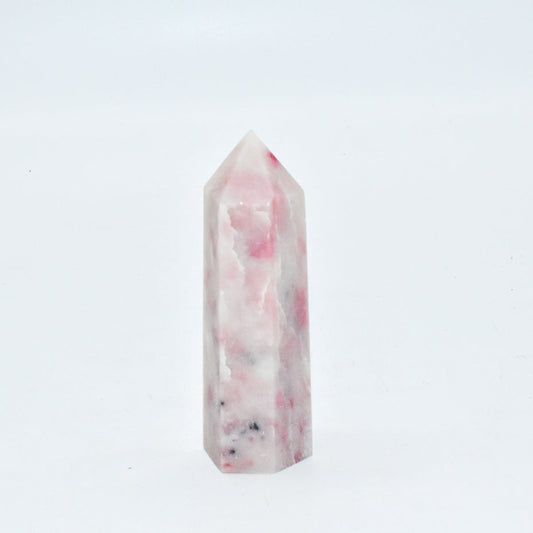 Pink Opal Crystal Point Tower