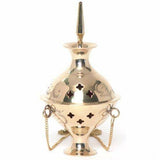 Hanging Brass Burner for cone incense and resins-  4", 6" and 8"