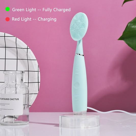 Ultrasonic Facial Cleansing Rechargeable Vibration Face Cleaning Brush