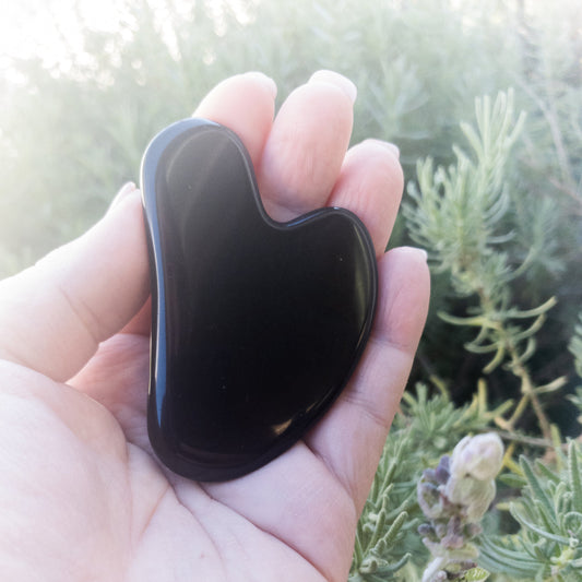 Black Obsidian Gua Sha Massage Tool