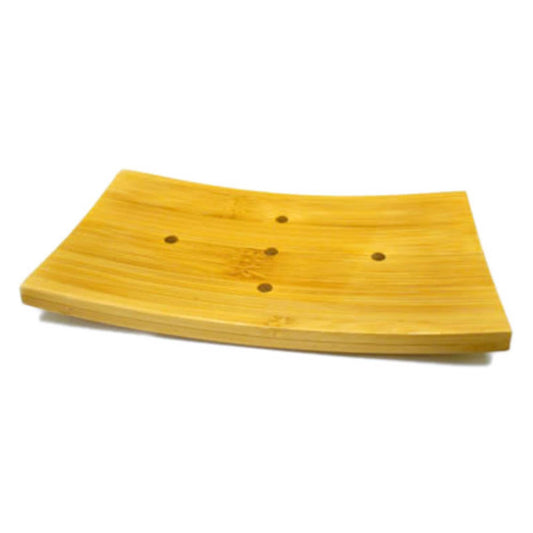 Natural bamboo soap dish