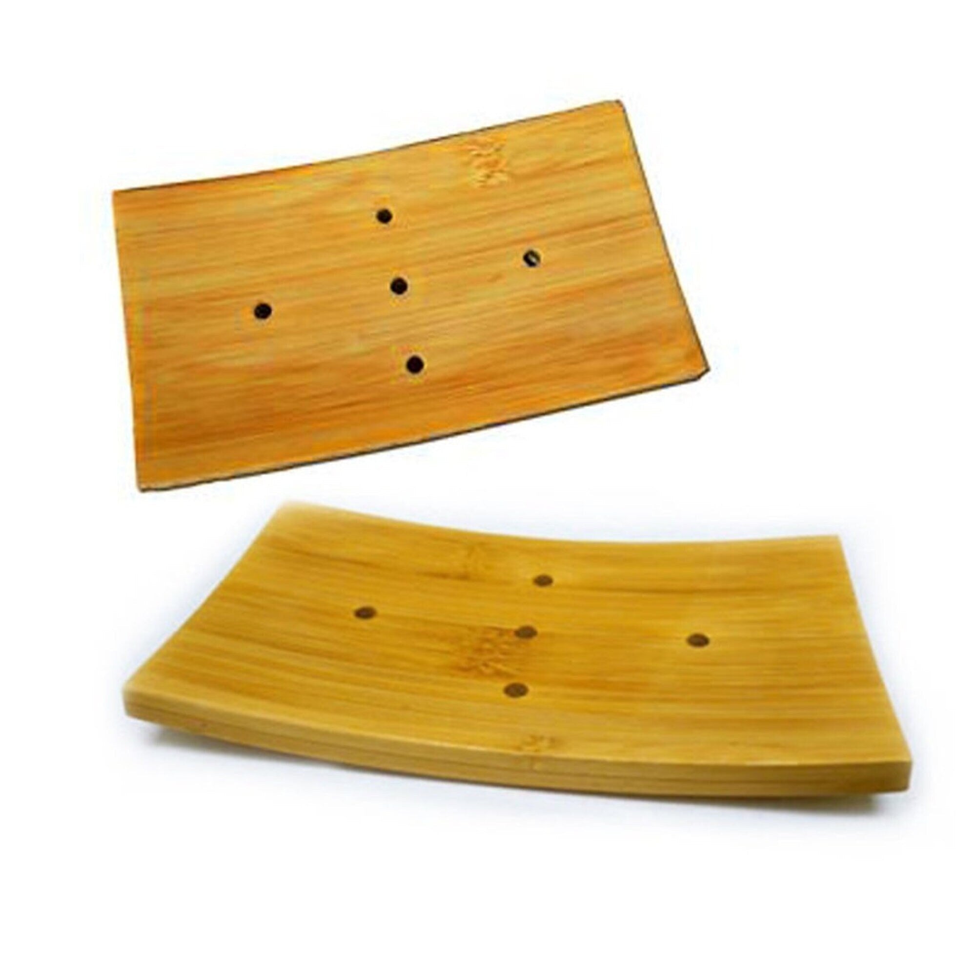 Natural bamboo soap dish